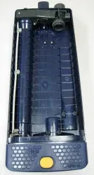 SEBO Dust Bag Housing, complete, with bumper, for X4 and X5 (dark blue)