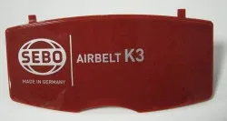 SEBO Exhaust Filter Cover, for K3 (red/silver print)