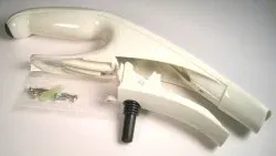 SEBO Handle Grip, complete (2 pcs.), with grommet, clamp, and screws, for FELIX Ice Blue, White, Rose, and DART (white)