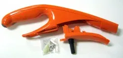 SEBO Handle Grip, complete (2 pcs.), for FELIX Fun, with grommet, clamp, and screws (orange)
