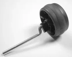 SEBO Wheel with Axle, for X7 and X8 (gray black)