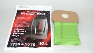 Titan Back Pack Bags 10 Pack 6 qt. Fit Models T750 & T770