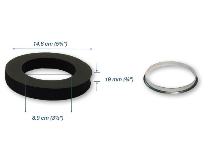 Cyclovac Motor gasket (GASCUT20) with protective metal ring Cyclovac Motor gasket (GASCUT20) with protective metal ring