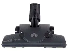SEBO Kombi Floor Nozzle, Premium, with two wheels.  Optional for DART, FELIX, and all canisters (gray black)
