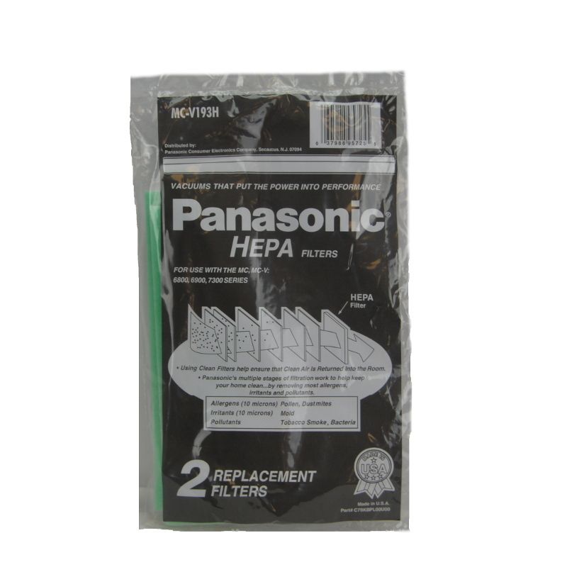 Panasonic Upright HEPA Filters (2 Pack) NLA