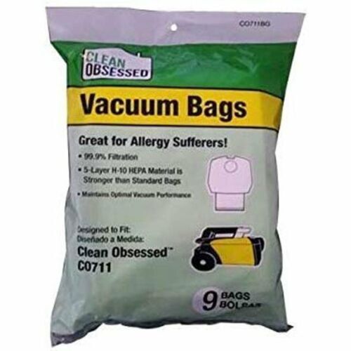 Clean Obsessed Canister #CO711 Micro/Allergen Bags (9 Pack)
