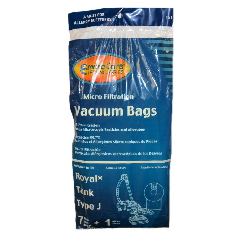 Royal Canister Type J Tank Service Pack (7 Bags, 1 Filter)