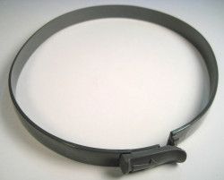 SEBO Exhaust Filter Clamp, for FELIX Ice Blue, Fun, and DART (gray black)
