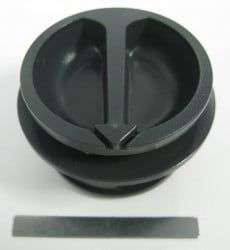 SEBO Pile Adjustment Knob, for ET-1 and ET-2 (gray black)