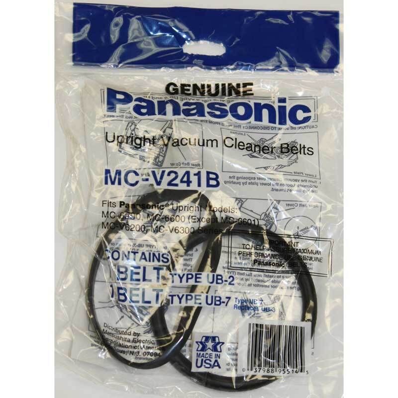 Panasonic Upright 2 Belt Package  (MC-V241B). We Make Up Set