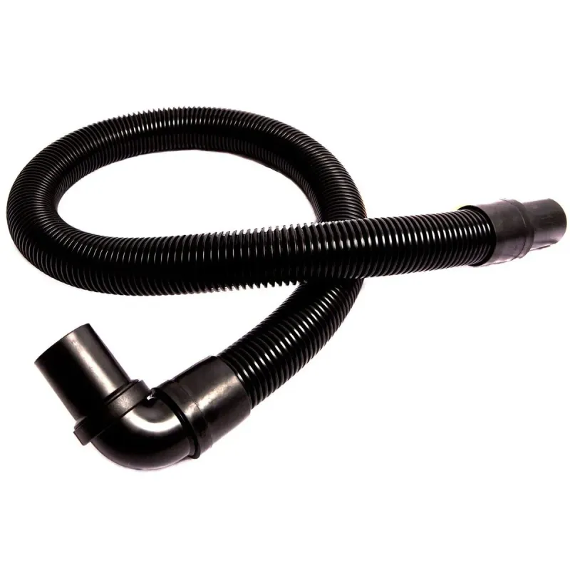 The Pac-Vac/Roam 1-1/2-in 4-ft Long Rigid Hose with 90 Degree Cuff (J1006) has a crush proof design and is made for frequent use. It fits the Tornado Pac-Vac/Roam Backpack Vacuum - J1006