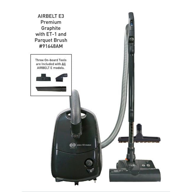 SEBO AIRBELT E3 Premium Canister Vacuum SEBO AIRBELT E3 Premium Canister Vacuum