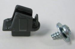 SEBO Release Clip, with screw, for 6627GS Upholstery Nozzle, on K series (gray black)