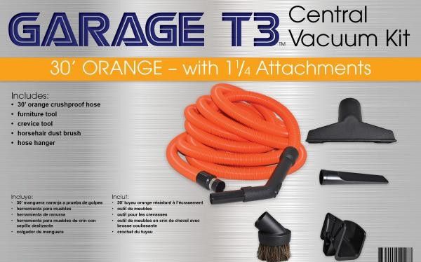 Titan 30' Garage Hose Kit for Central Vacuums