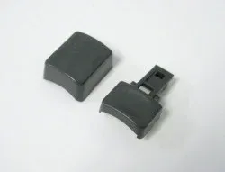 SEBO Tube Release Button w/leaf spring and cover, for 6237ER telescopic tube, on D1, E1, E2, K2, C1.1, and C2.1