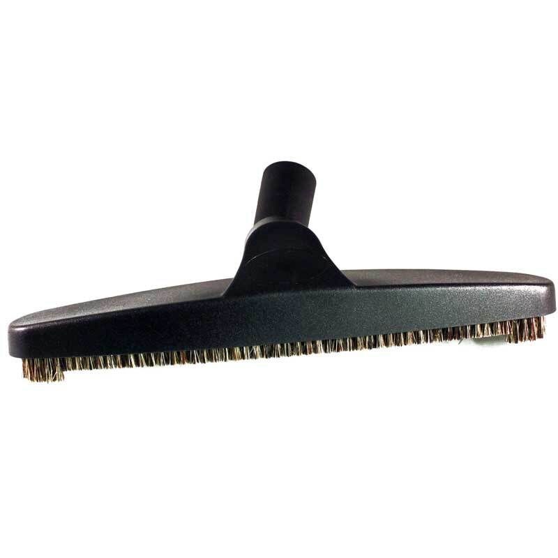 12" Wide - 1 1/4" Diameter - Horse Hair - Floor Tool - Front Cut (Black)