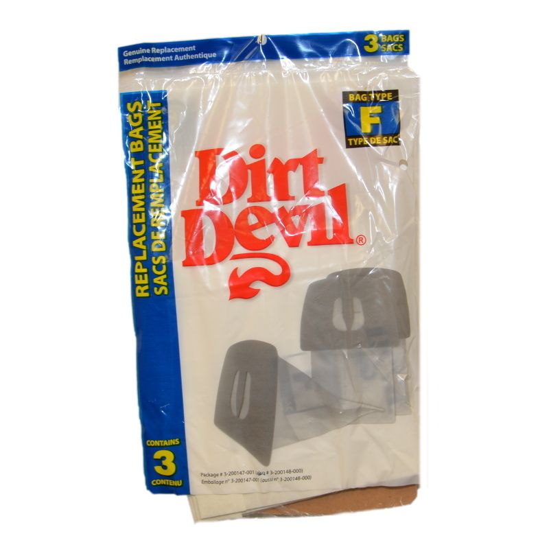Royal/Dirt Devil Type F Paper Bags (3 pack)