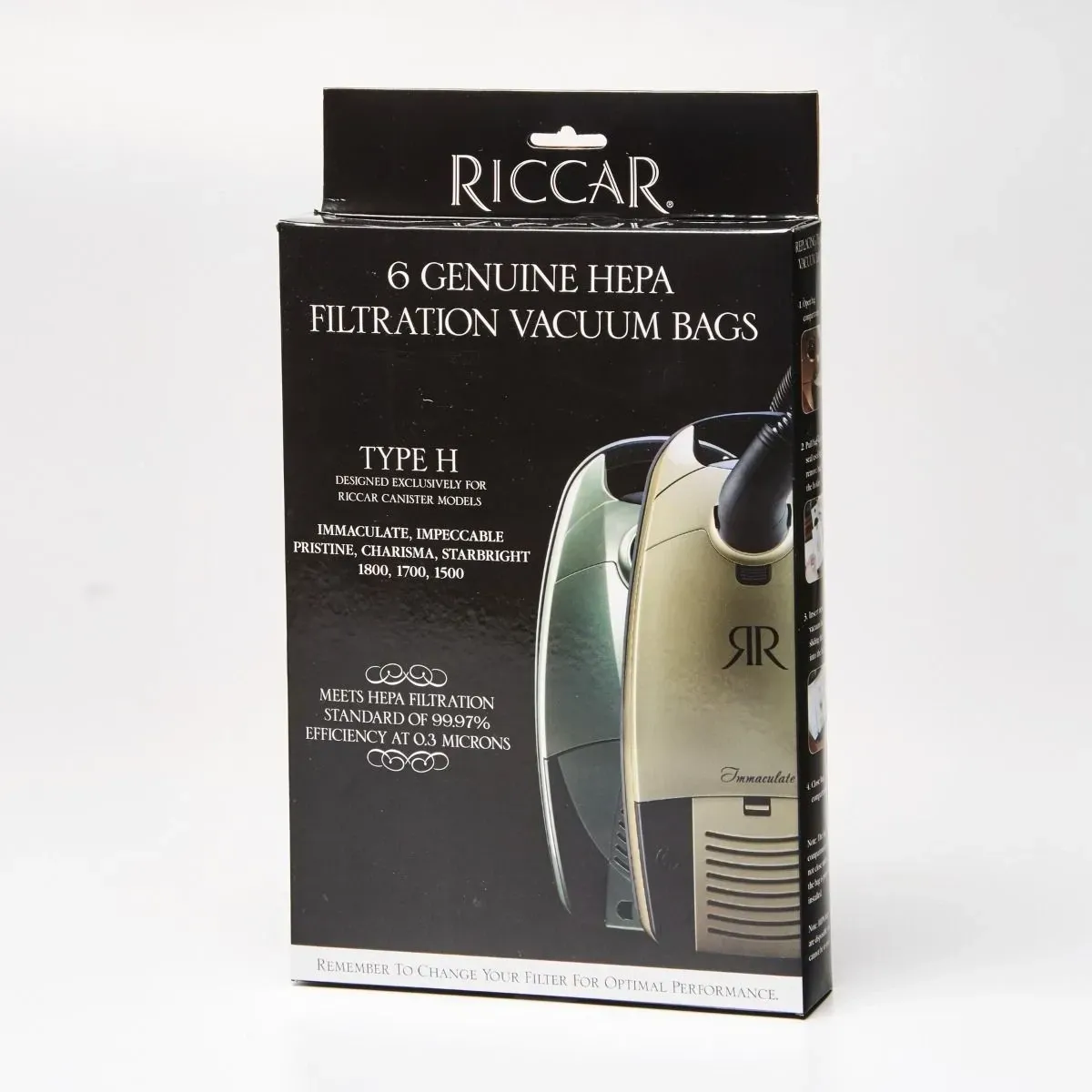 Riccar/Simplicity Canister Type H Paper Bags (6 pack)