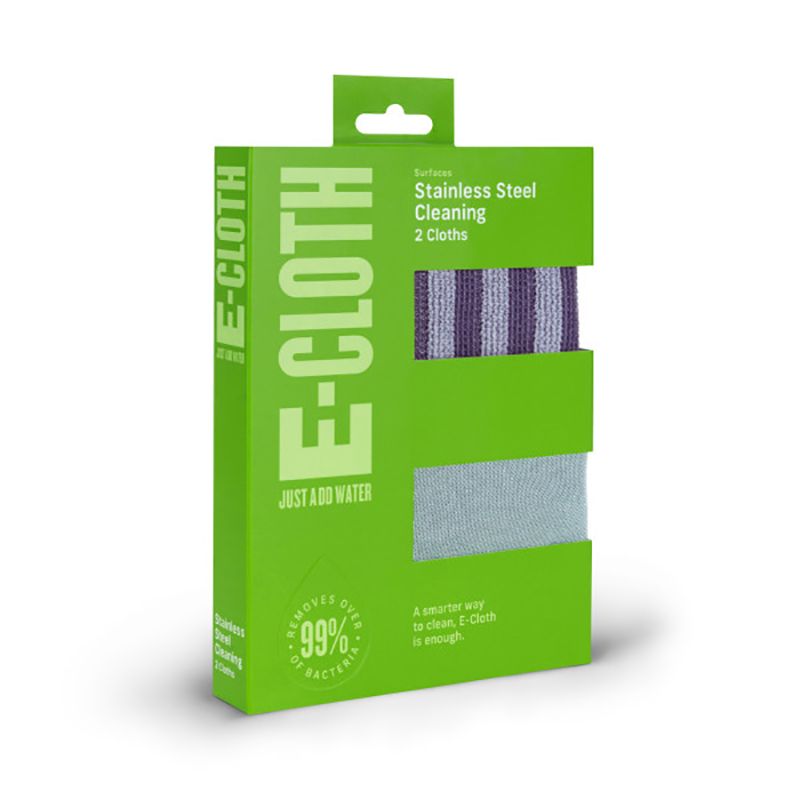 E-Cloth Stainless Steel Cleaning Cloths