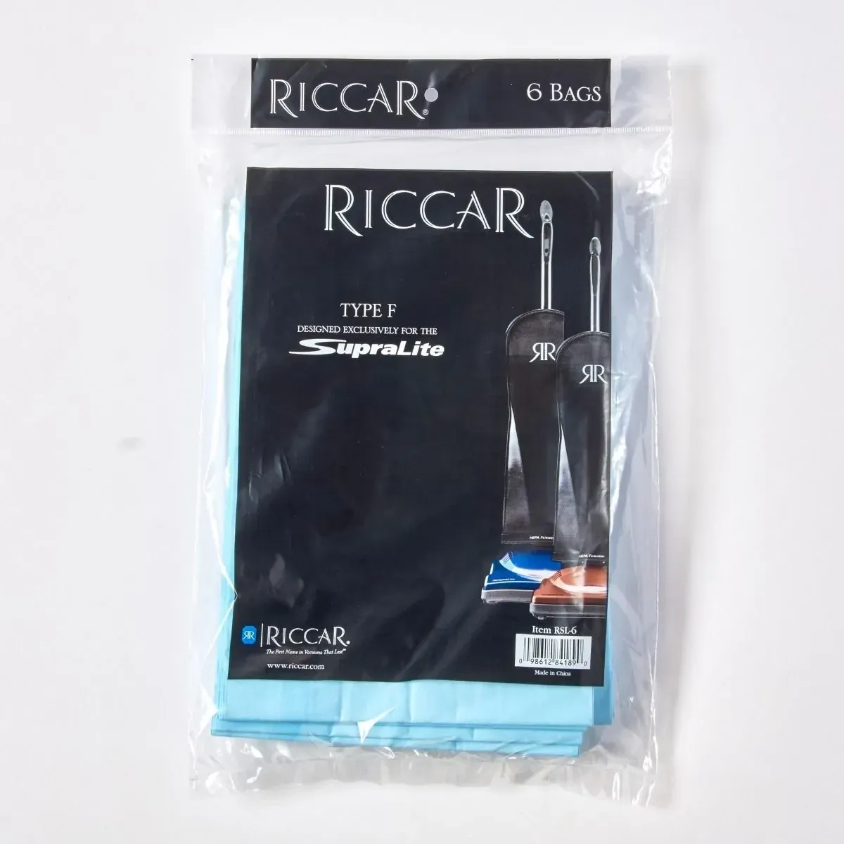 Riccar Supralite/Simplicity Freedom Upright Type F Paper Bags (6 pack) Generic