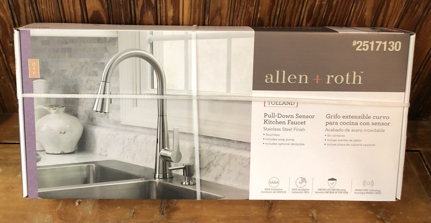 Allen & Roth Pull Down Sensor Kitchen Faucet