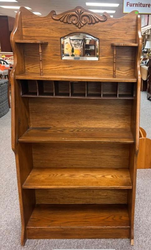 Vintage Open Front Bookcase