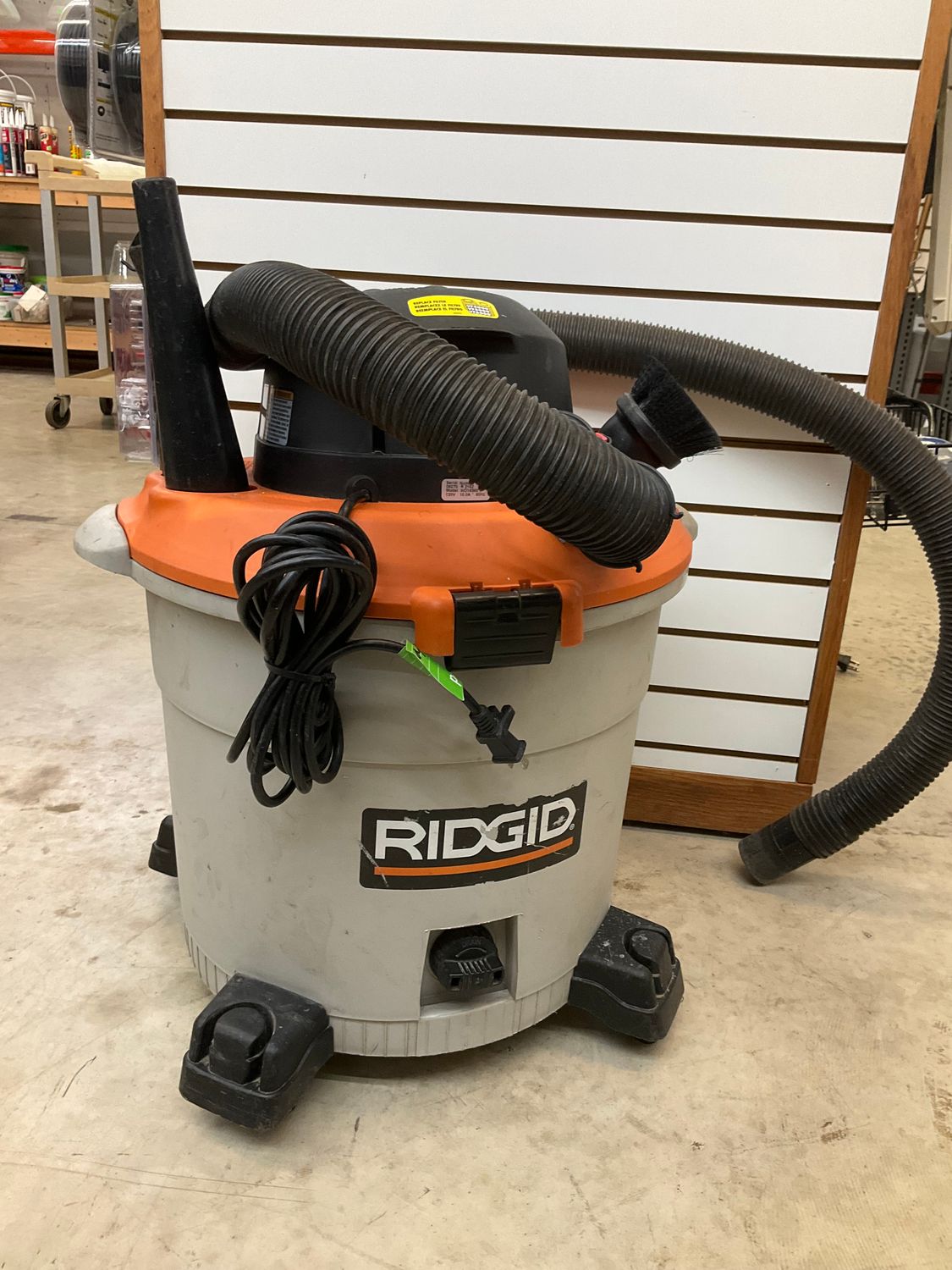 Ridgid Orange Shop Vac