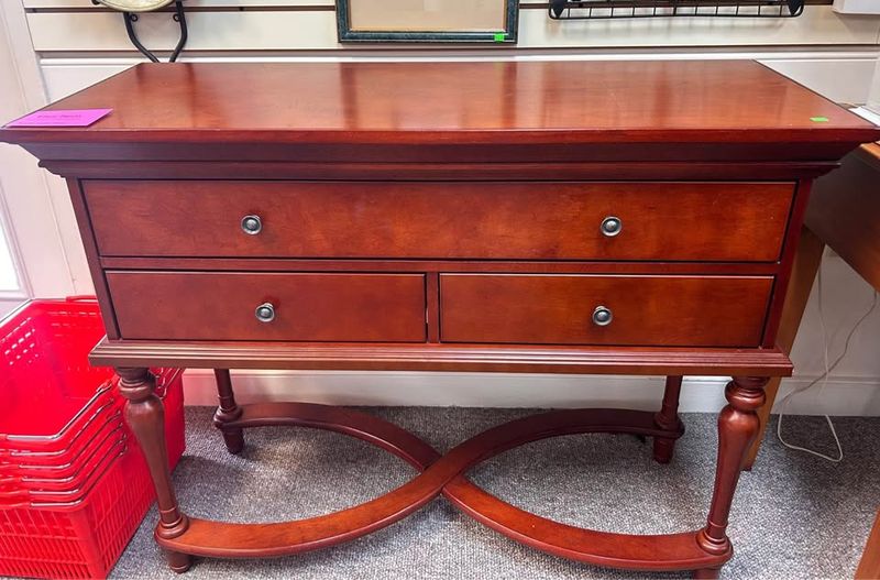 Cherry Wood Console Table