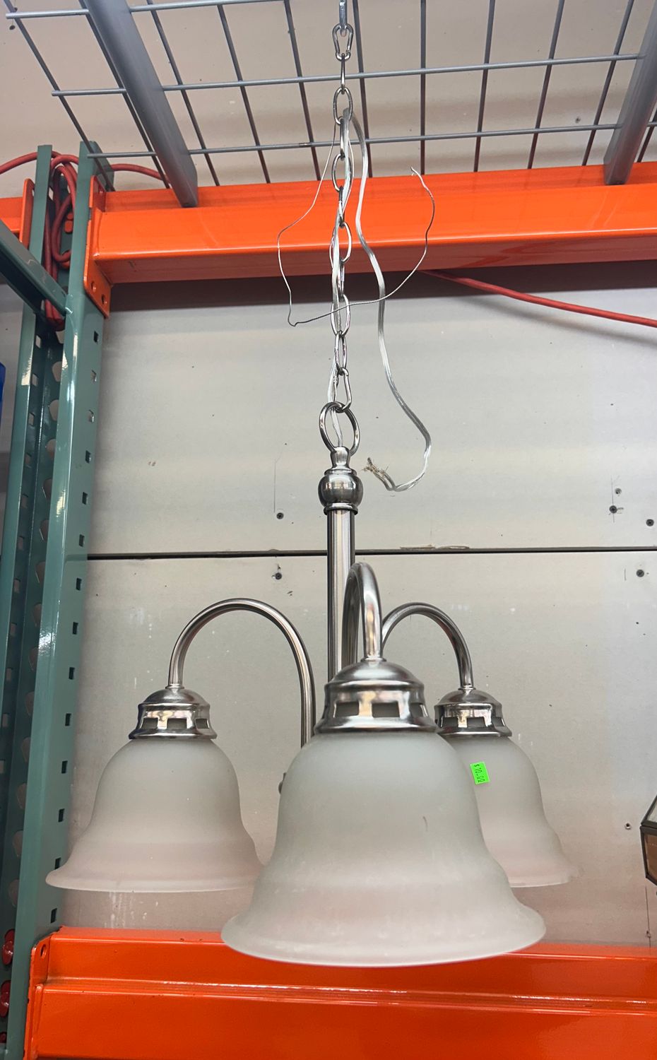 3-Light Brushed Nickel Chandelier