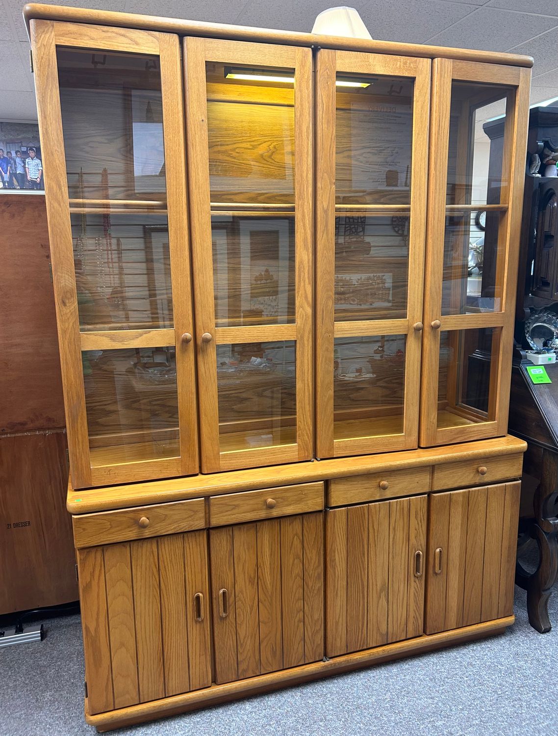 Mid-Century Modern Teak Hutch