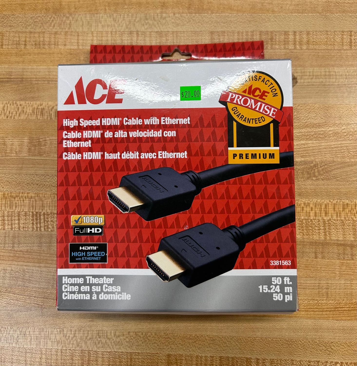 ACE High Speed HDMI Cable with Ethernet