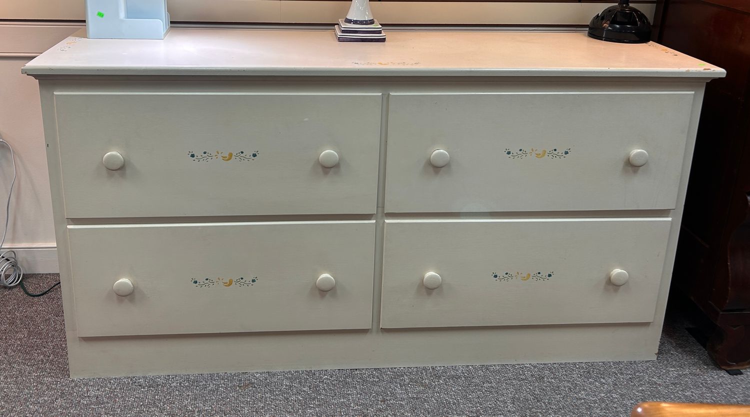 4-Drawer Cream Colored Dresser