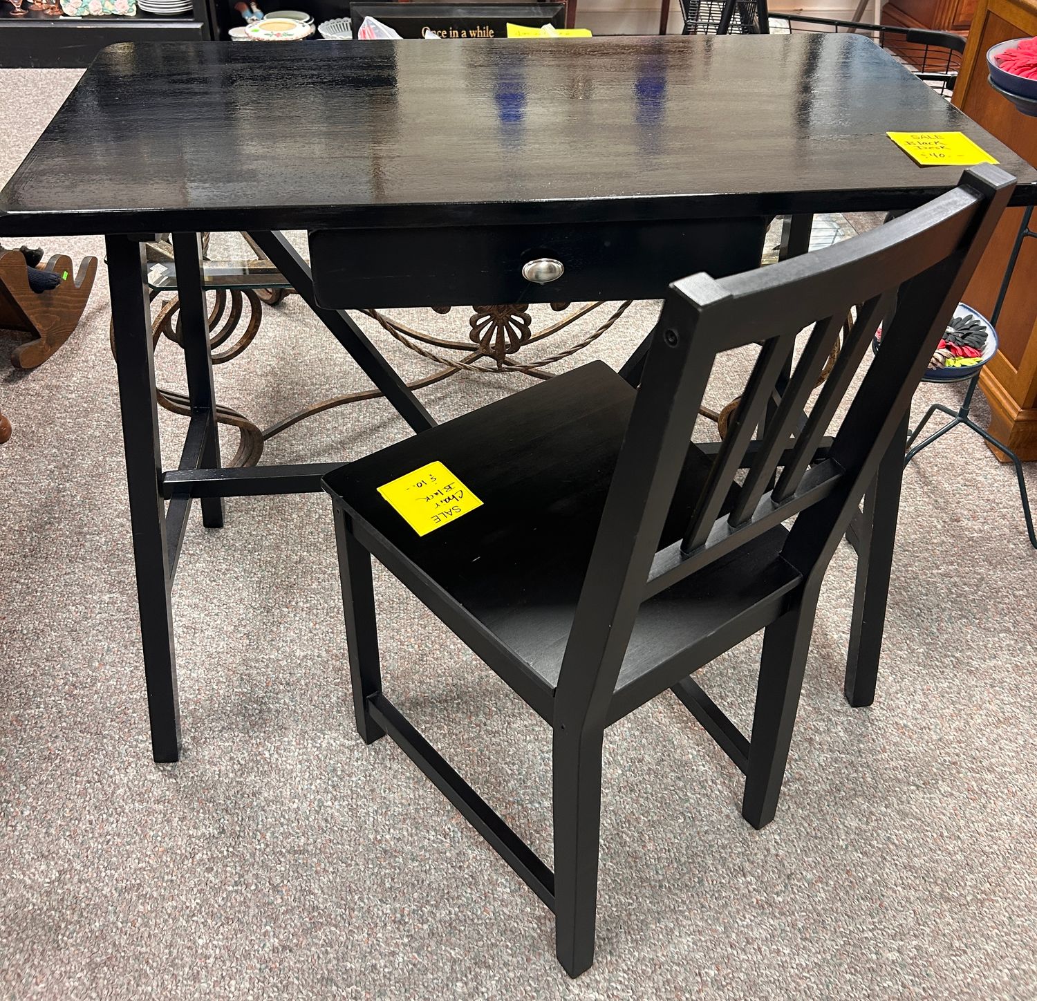 Black Office Desk