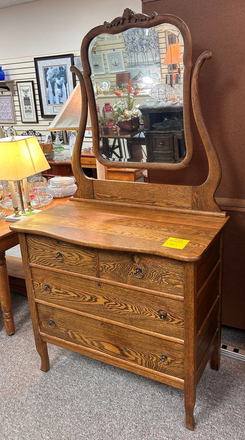 Antique Tiger Oak Dresser