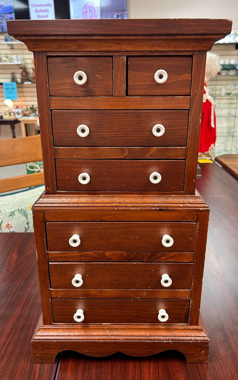Miniature Tall Boy Cabinet