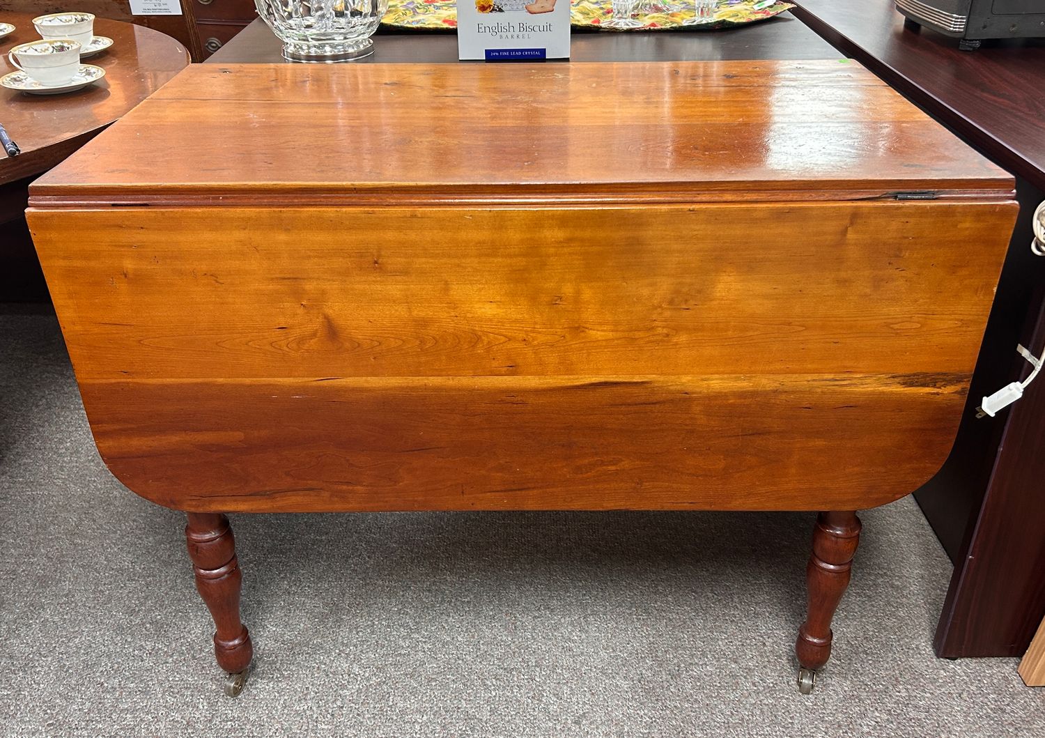 Drop-Leaf Table on Wheels