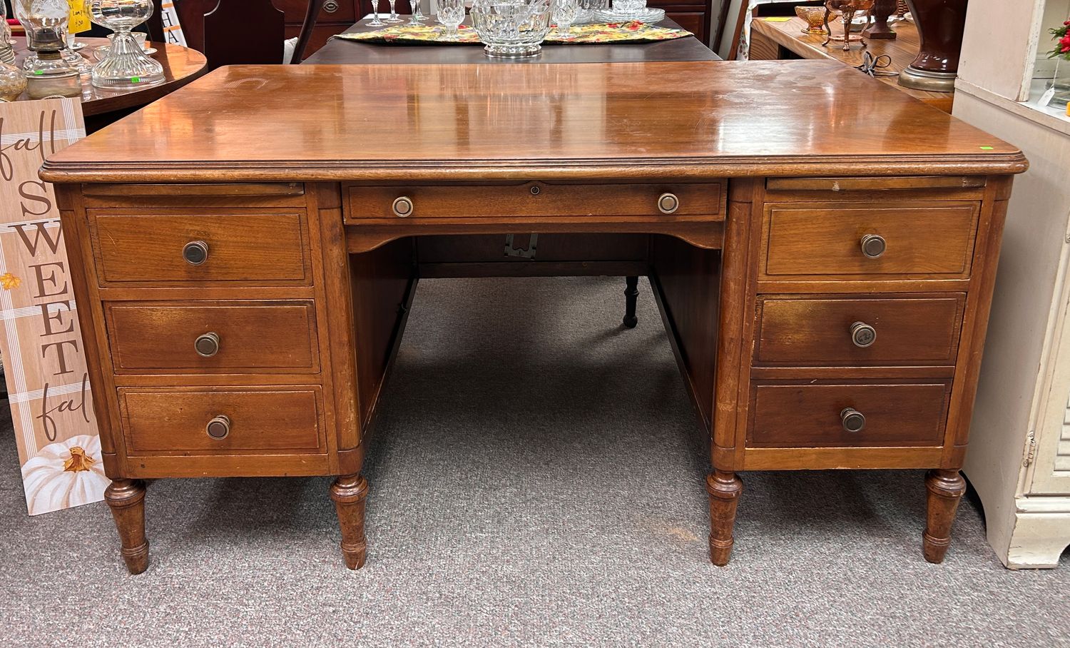 Vintage Kneehole Desk