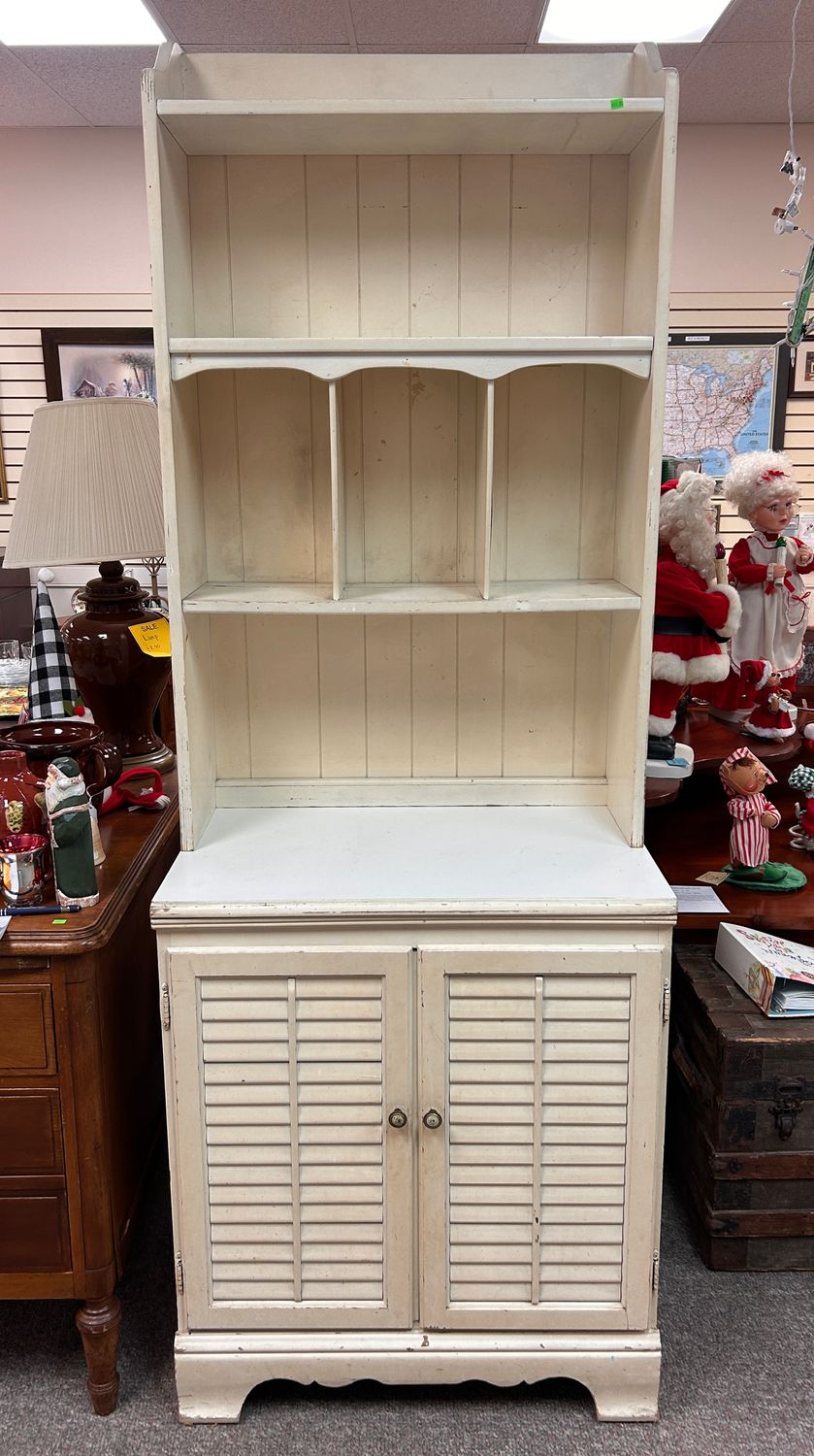 Bookcase with Shutter-Style Doors