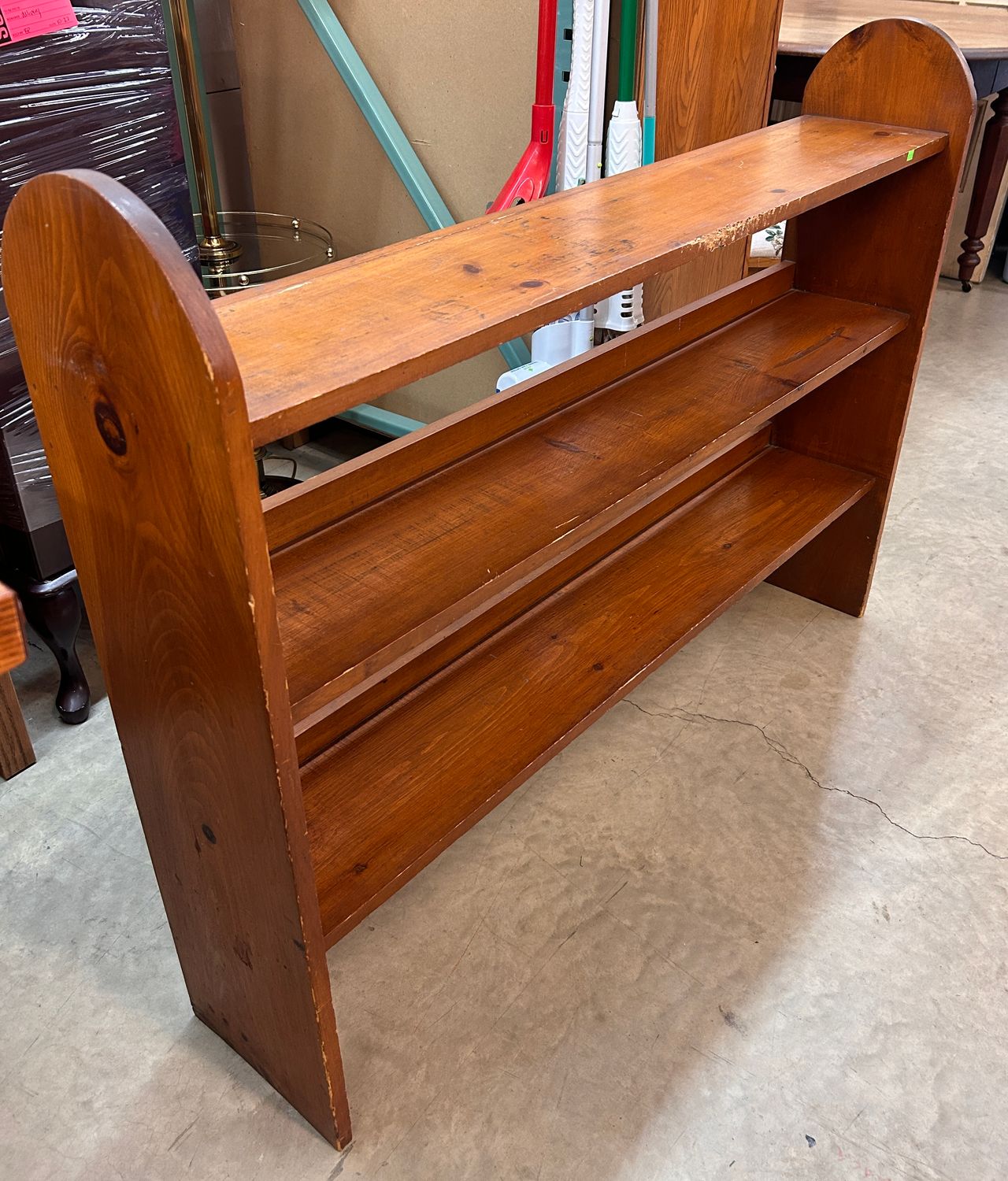 Three-Tier Wooden Bookshelf
