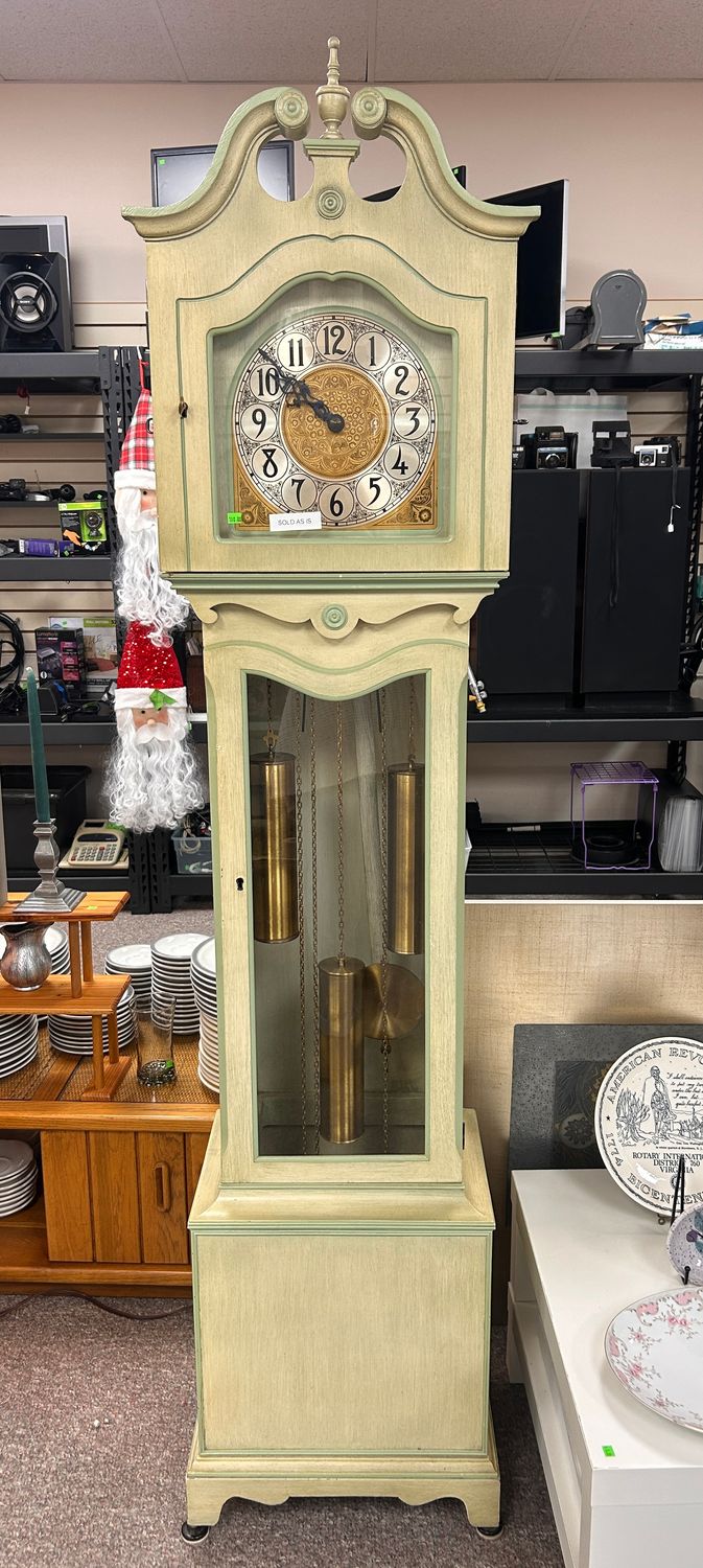 Green Grandfather Clock