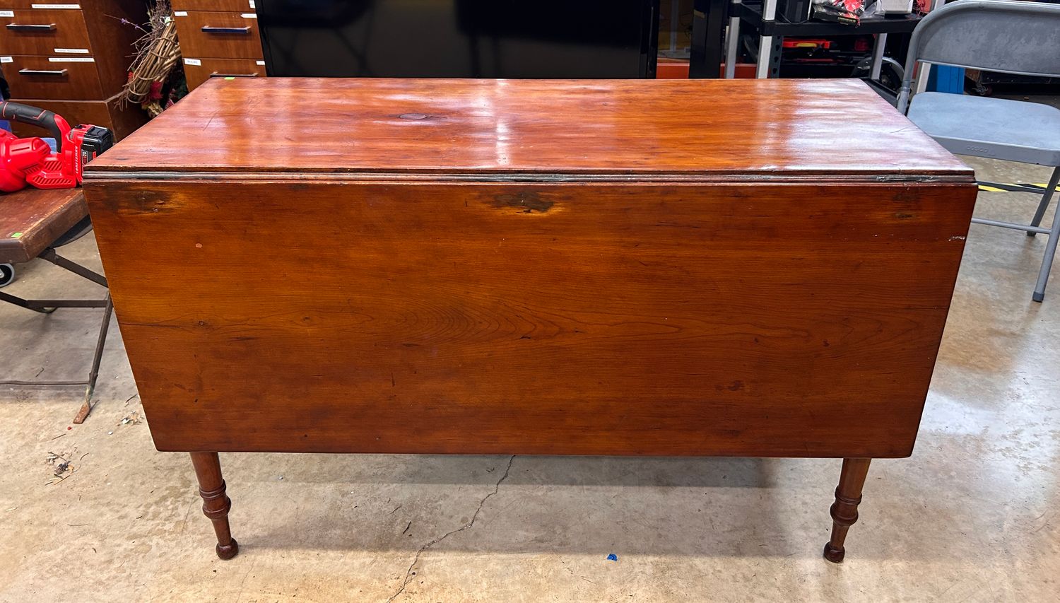 Antique Cherry Drop-Leaf Table
