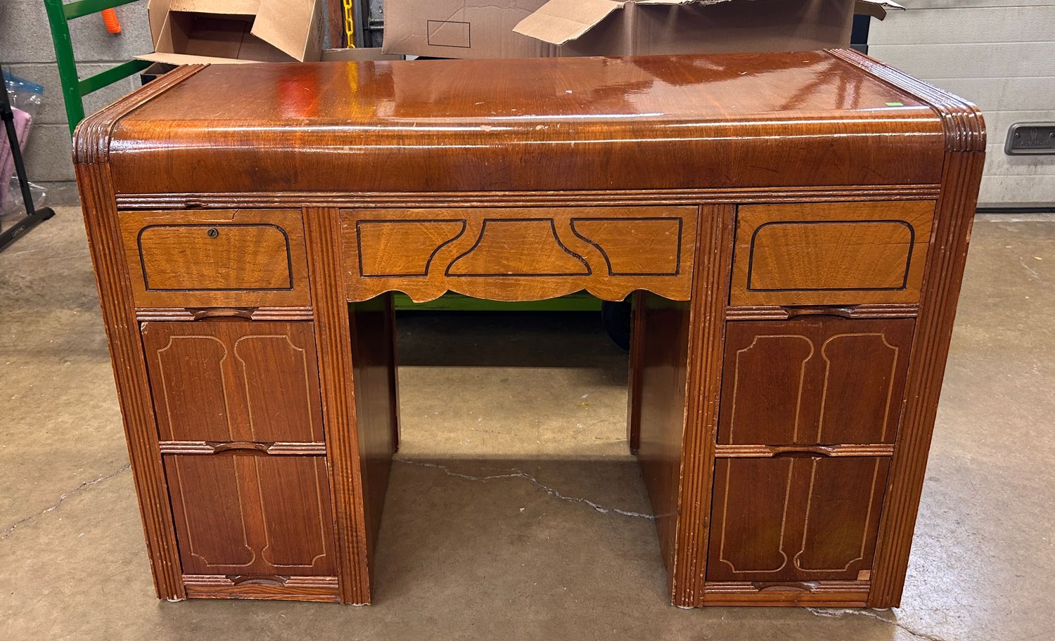 Vintage Waterfall Desk