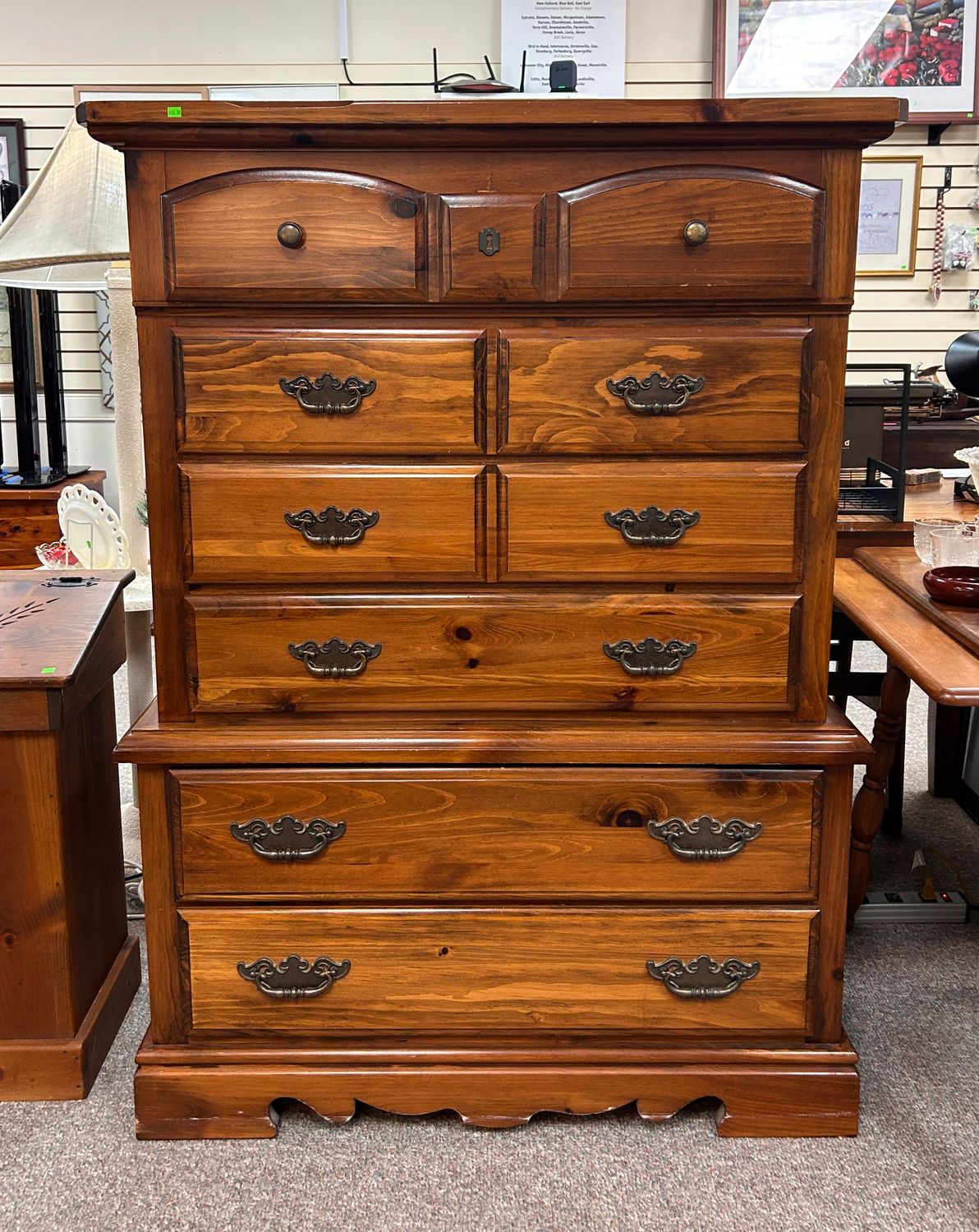 Tall Wood Dresser