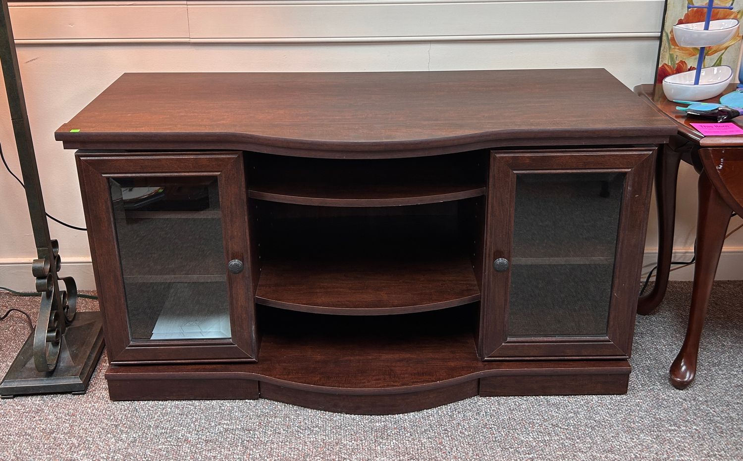 Quilted Cherry Entertainment Credenza