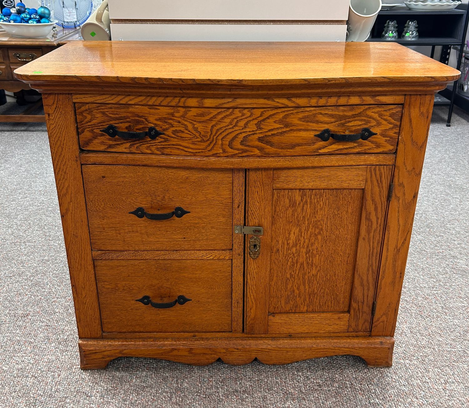 Vintage Oak Washstand