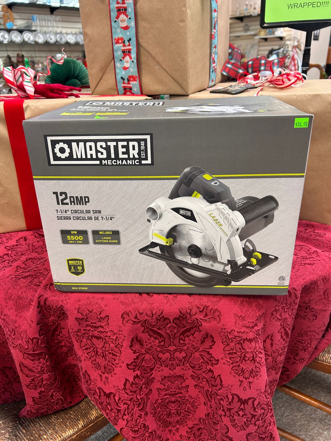 NEW Master Mechanic 12-amp, 7-1/4 Inch Circular Saw