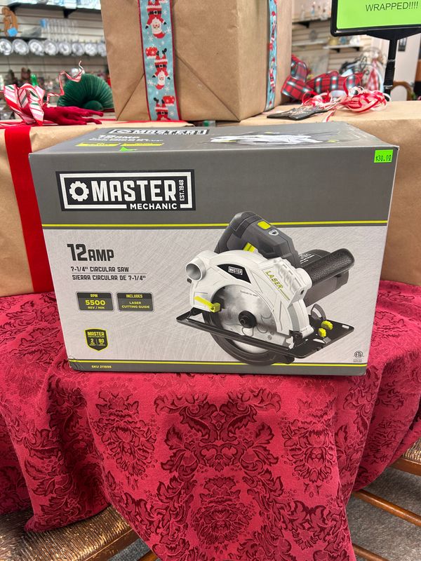 NEW Master Mechanic 12-amp, 7-1/4 Inch Circular Saw