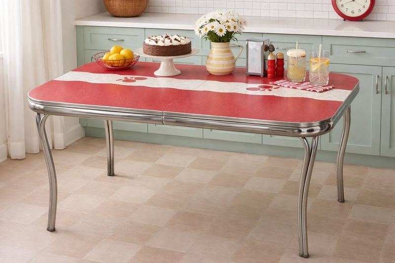 Red Formica Table