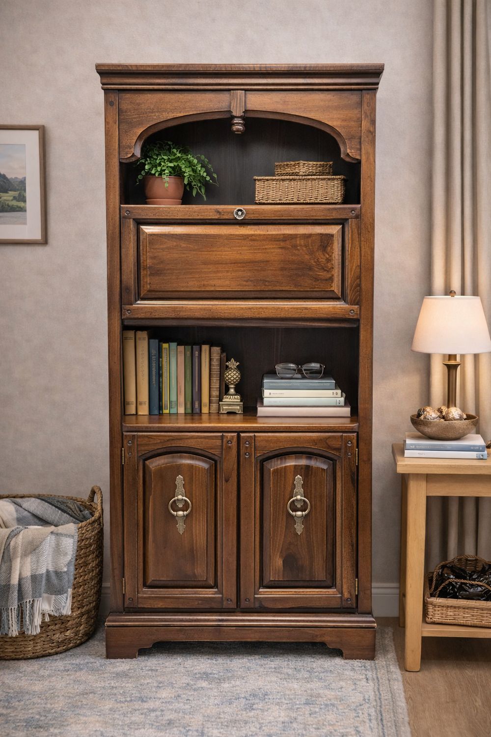 Vintage Secretary Wall Unit Vintage Secretary Wall Unit