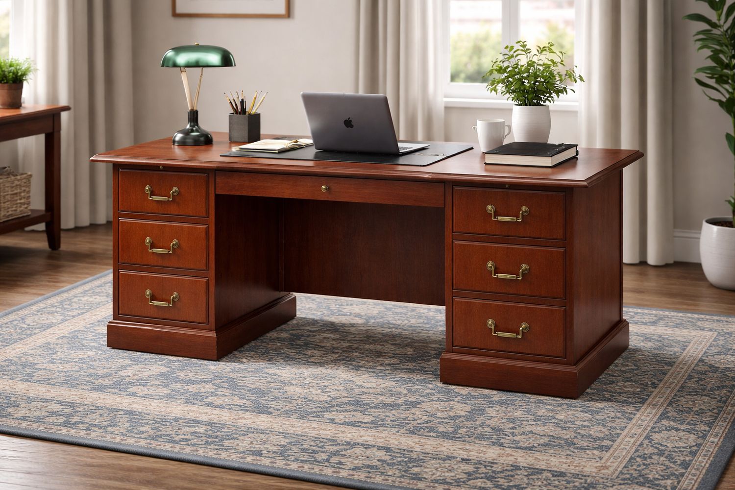 Kimball Double Pedestal Executive Desk